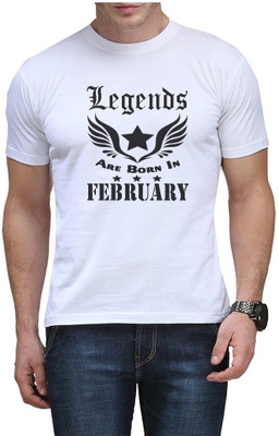 Rexel Spelax Printed Men Round Neck White T-Shirt