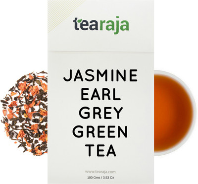 

Tearaja Jasmine Earl Grey Green Tea Jasmine Green Tea Vacuum Pack(100 g)