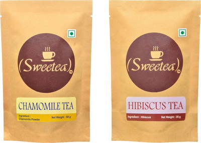 

Sweetea Combo of Chamomile and Hibiscus Herbal tea Hibiscus Herbal Tea Vacuum Pack(85 g)