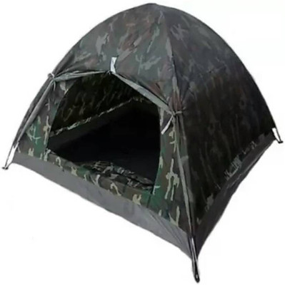 

laxenterprise TENT CAMPING - ARMY TENT 6 PR Tent - For 6(Black), Black;green