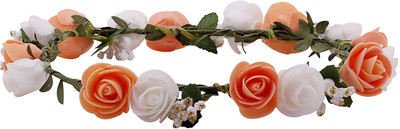 

Sanjog Tiara(White, Orange, Pack of 1)