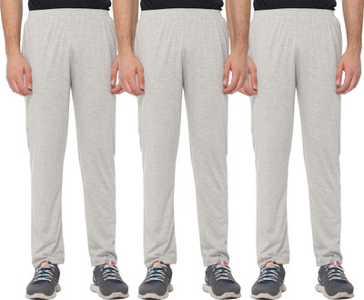SHAUN Solid Men Grey Track Pants
