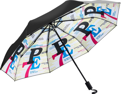 

HOSHI THREE FOLD MANUAL OPEN 7 P E WRITTEN IN BLOCK Umbrella(Multicolor)