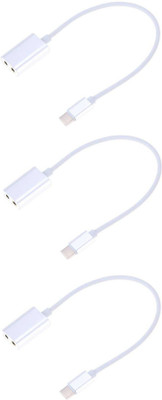

OLECTRA Elite usb 3.1 type C headphone Spliter (Pink) USB 3.1 USB Type C Male to Dual 3.5mm Female Earphone AUX Audio Splitter Adapter Cable USB Cable(White)