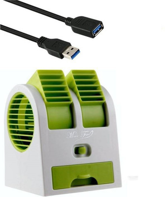 

Bluebells India ™MINI DOUBLE COOLER DOUBLE COOLER USB MINI COOLER USB Fan(Multicolor)