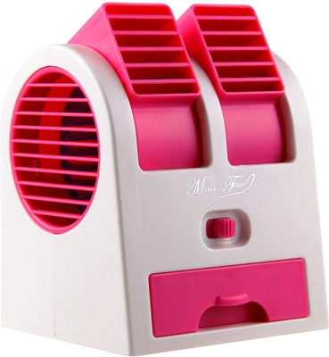 

Die Hard Mini USB - Battery Dual Blade less Fan | Portable Small Air Conditioner | Fragrance Air Cooler Mini - Cooler cum USB Fan(Pink)