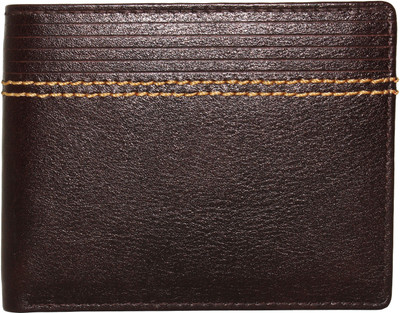 

Wildmount Men Brown Genuine Leather Wallet(3 Card Slots)