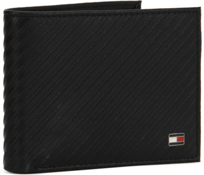 

Tommy Hilfiger Men Casual Black Genuine Leather Wallet(12 Card Slots)