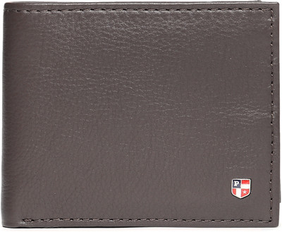 

U.S. Polo Assn Men Brown Genuine Leather Wallet(8 Card Slots), Dark brown