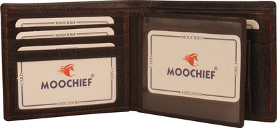 

MOOCHIEF Men Brown Genuine Leather Wallet(11 Card Slots)
