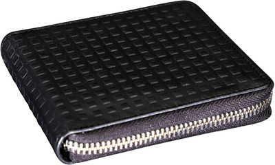 

LOUIS STITCH Men Black Genuine Leather Wallet(8 Card Slots), Charcoal black