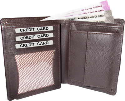

BRONY BRAND 1987 Men Brown Genuine Leather Wallet(8 Card Slots)