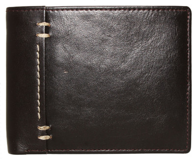 

Wildmount Men Brown Genuine Leather Wallet(3 Card Slots)