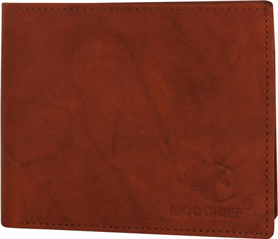 

MOOCHIEF Men Tan Genuine Leather Wallet(6 Card Slots)
