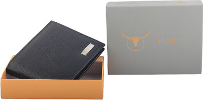 

Hidelink Men Black Genuine Leather Wallet(6 Card Slots)