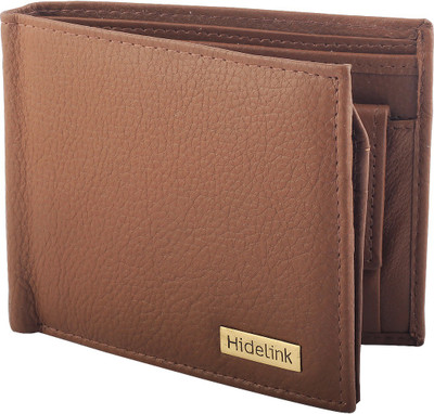 

Hidelink Men Formal Tan Genuine Leather Wallet(6 Card Slots), Brown