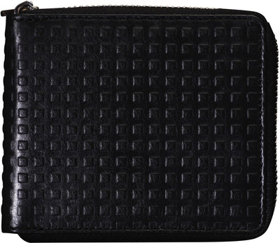 

LOUIS STITCH Men Black Genuine Leather Wallet(8 Card Slots), Charcoal black