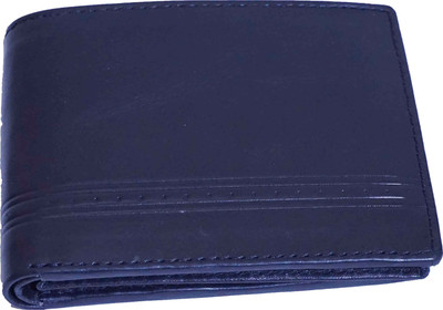 

APF COLLECTION Men Blue Genuine Leather Wallet(8 Card Slots), Black