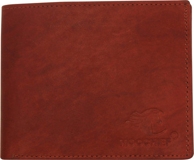 

MOOCHIEF Men Maroon Genuine Leather Wallet(6 Card Slots), Dark tan