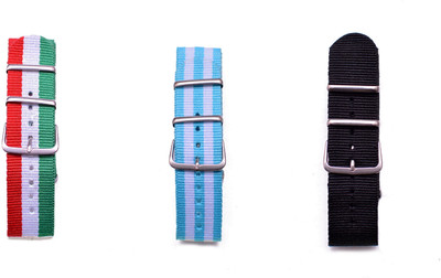 

Watch Me Make Your Own Watch By Watch Me- NATO Multicolored Straps (ONLY Straps)-MYOW COLLECTION (All Straps in this collection-22 mm except Military Green Strap -20 mm) ch-it-ar-bk 22 mm Nato Nylon Stylish trendy Strap Combos Watch Strap(Multicolor)