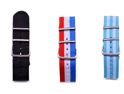 

Watch Me Make Your Own Watch By Watch Me- NATO Multicolored Straps (ONLY Straps)-MYOW COLLECTION (All Straps in this collection-22 mm except Military Green Strap -20 mm) ch-bk-fr-arg 22 mm Nato Nylon Stylish trendy Strap Combos Watch Strap(Multicolor)