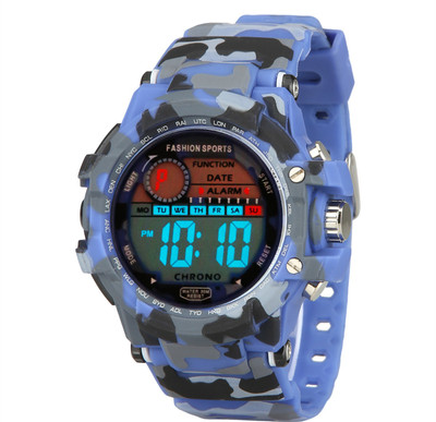 

Addic Multicolor Army Blue Strap Digital sports Watch - For Men