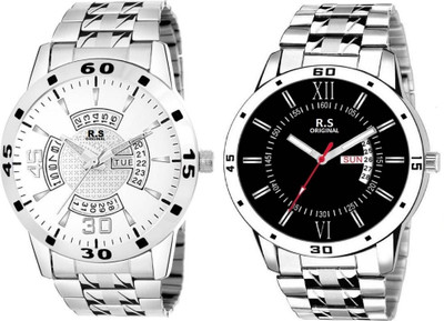 

R S Original RSO-4024 DAY AND DATE WHITE WATCH FOR MEN Watch - For Men