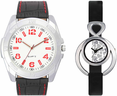 

VALENTIME VL29VT11 New Latest Stylish Designer Collection Leather Combo Couple Fancy Casual Best Offer Watch - For Men & Women