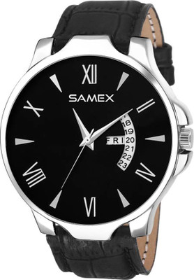 

SAMEX LATEST STYLISH ALL BLACK DAY DATE SERIES BRANDED POPULAR FAST SELLING BIG SALE DISCOUNTED Watch - For Men