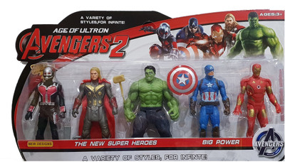 

AS Avengers Infinity War Action Figure of 5 Super Heroes (Deluxe Size)(Multicolor)