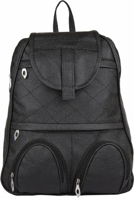

ligabba QUIRKY BLACK 3 L Backpack(Black)