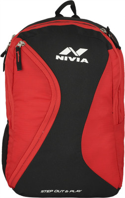 

Nivia Cross 20 L Backpack(Black, Red)