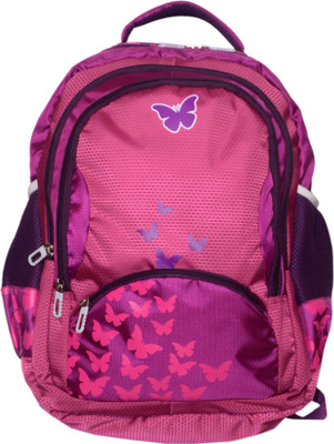 

QBA S SERIES ( with raincover) Waterproof Backpack(Pink, 40 L)