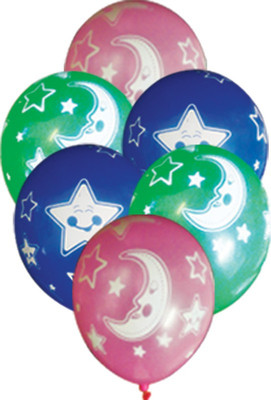 

PARTY PROPZ Printed Star Latex Balloon pack of 25 pieces / Extra Large STAR Printed MultiColor Theme Birthday Party Decoration Balloons / Baby shower party concretion / 1st birthday party decoration Balloon(Multicolor, Pack of 25)