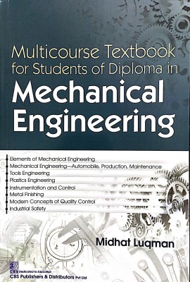 Multicourse Textbook For Students Of Diploma In Mechanical Engineering(English, Paperback, Luqman M)