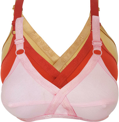 X-WELL Women Full Coverage Non Padded Bra(Multicolor)