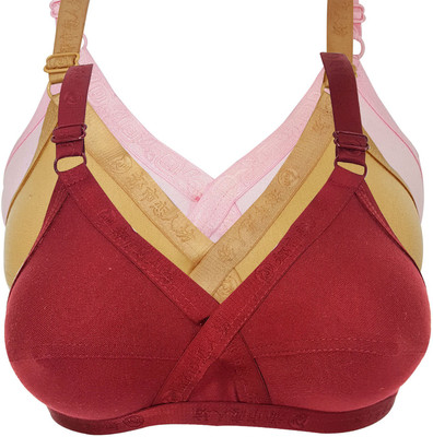 X-WELL Women Full Coverage Non Padded Bra(Multicolor)