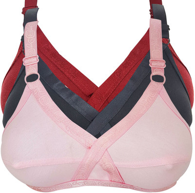 X-WELL Women Full Coverage Non Padded Bra(Multicolor)