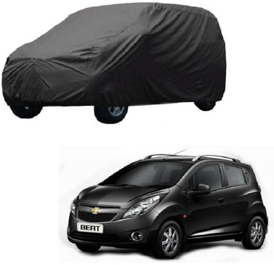 Furious3D Car Cover For Chevrolet Beat (Without Mirror Pockets)(Grey)