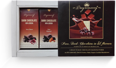 

Daynmerry "Daynmerry" Flavoured 65% Dark Chocolate - 100 gm- Pack of 6 Bars(Pack of 6, 600 g)