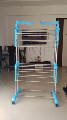 SUNDEX Steel Floor Cloth Dryer Stand yhko(2 Tier)