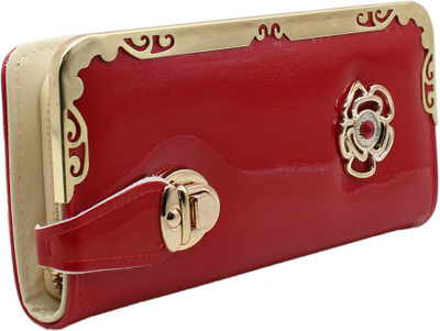 Trendy Casual, Formal, Party Red Clutch
