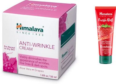 

Himalaya anti wrinkle cream, Fresh Start Oil Clear Strawberry Face Wash(Set of 2)