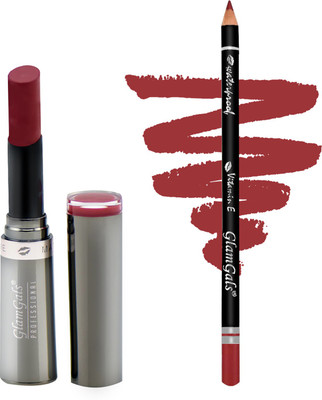 

GlamGals Buy Crème Matte Lipstick 3 gm & Get Lip Liner Pencil(Set of 2)