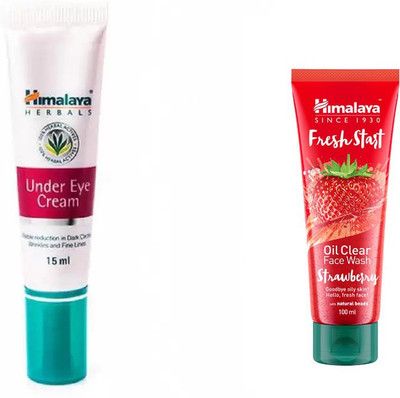 

Himalaya under eye cream, Fresh Start Oil Clear Strawberry Face Wash(Set of 2)