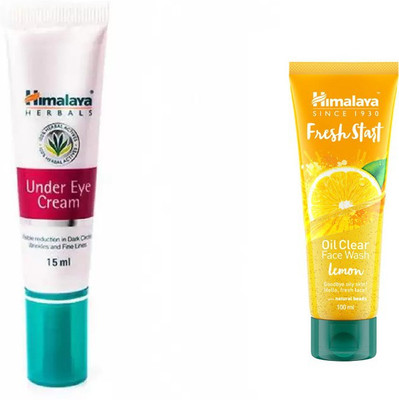 

Himalaya under eye cream, Fresh Start Oil Clear lemon Face Wash(Set of 2)