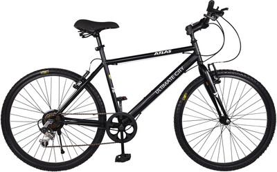 

Atlas Ultimate City Bike For Adults Black 26 T 7 Gear Mountain Cycle(Multicolor)