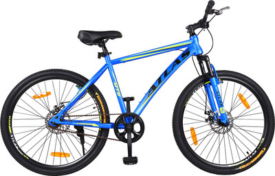 

Atlas U-60 Front Suspension Disc Brake Sporty Bike For Adults Blue&Green 26 T Mountain Cycle(Single Speed, Multicolor)