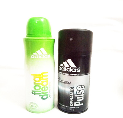 

ADIDAS FLORAL DREAM AND DYNAMIC PULSE Deodorant Spray - For Men & Women(300 ml, Pack of 2)