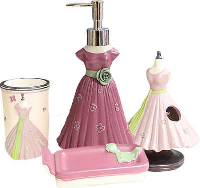 

ShopyBucket Bathroom, Toothbrush Holder, Tumbler & Soap Dish, Square P1 White Metal Bathroom Set